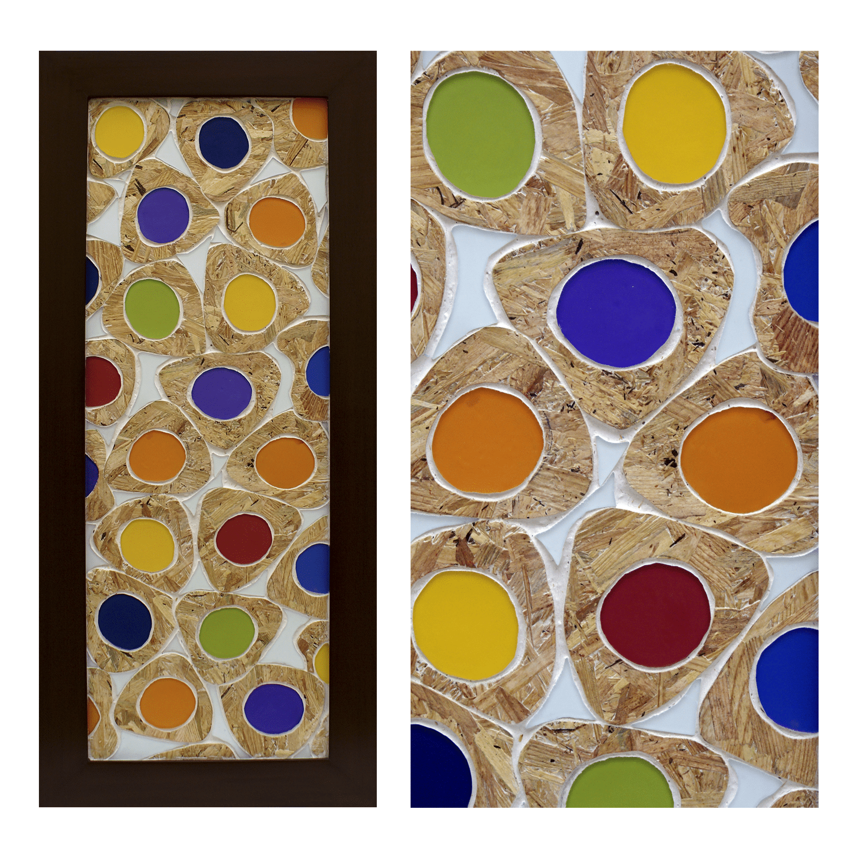 CPT COUNTERS - COLORS - WOOD+GLASS MOSAIC - Bogotá-Colombia.